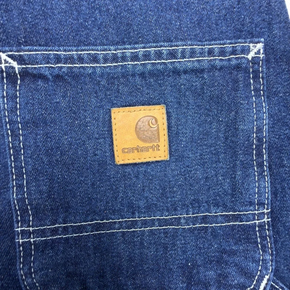 Carhartt Work Dungaree Denim Jeans Mens 29x32 B13 DST Darkstone NWT NOS